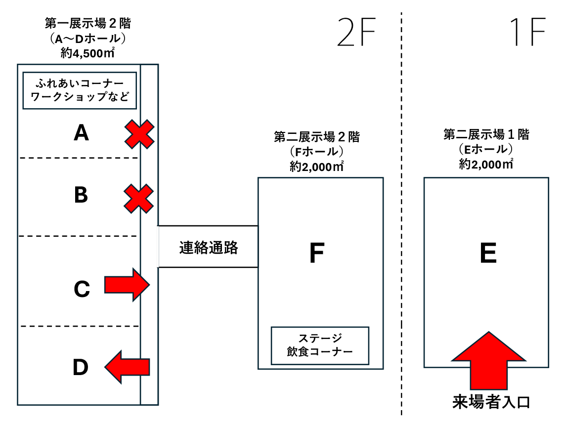 東京流通センター、トウレプ館内マップ